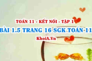 Bài 1.5 trang 16 SGK Toán 11 tập 1 Kết nối tri thức